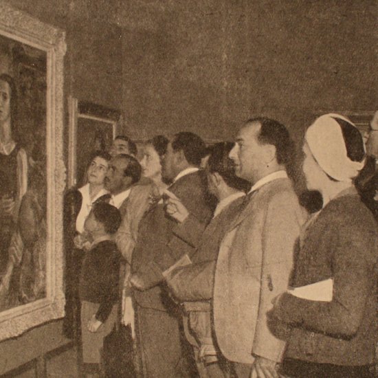 Autorretrato de Raquel Forner en el I Salón de Arte de Mar del Plata (1942)