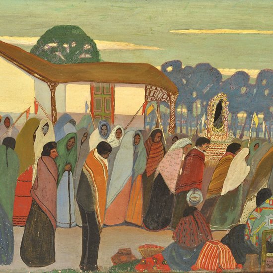 Inv. 99 / Alfredo Gramajo Gutiérrez / Procesión en Santiago del Estero / MPBA