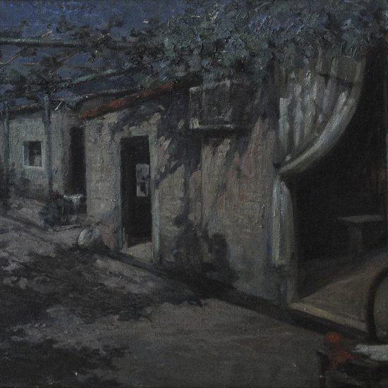 Inv. 716 / Alfredo Lazzari / Nocturno / MPBA
