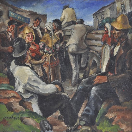 Inv. 190 / Enrique de Larrañaga / Feria / MPBA