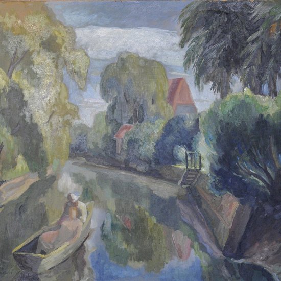 Inv. 668 / Octavio Fioravanti / Tarde en el Tigre / MPBA