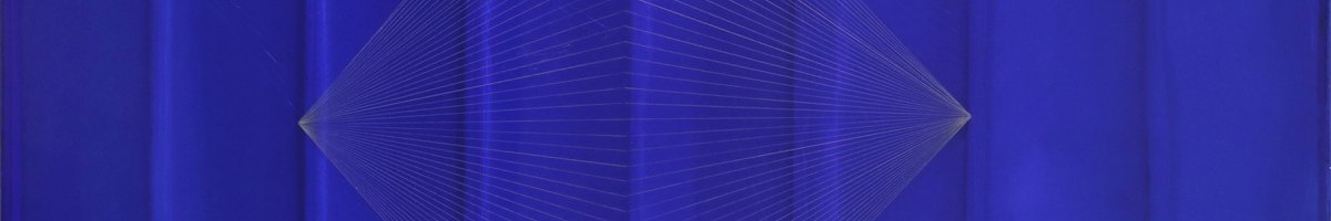 Inv. 2148 / Miguel Ángel Vidal / Vibraciones generadas en azul / MPBA