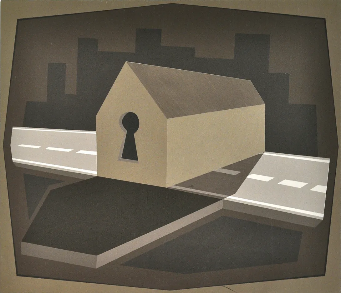 Inv. 3225 / Gustavo Gifoli / Casa de paso / MPBA