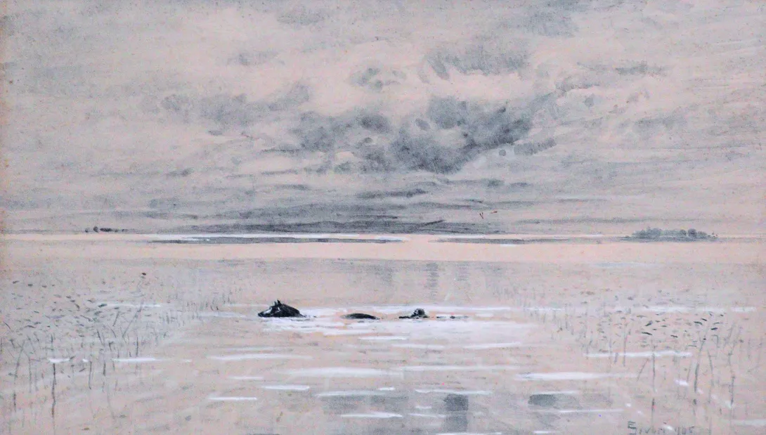 Inv. 381 / Eduardo Sívori / Inundación / MPBA