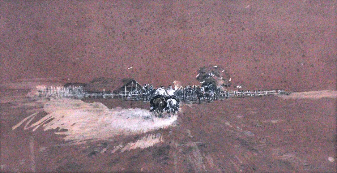 Inv. 389 / Eduardo Sívori / Llegando a la raya / MPBA
