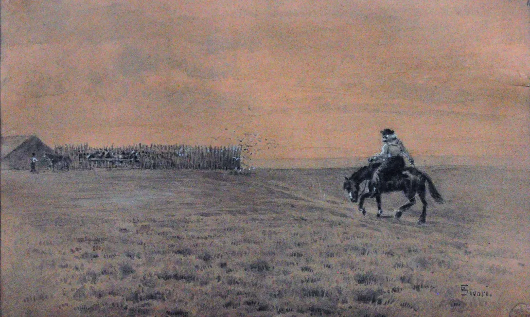 Inv. 380 / Eduardo Sívori / Pingo aplastao / MPBA