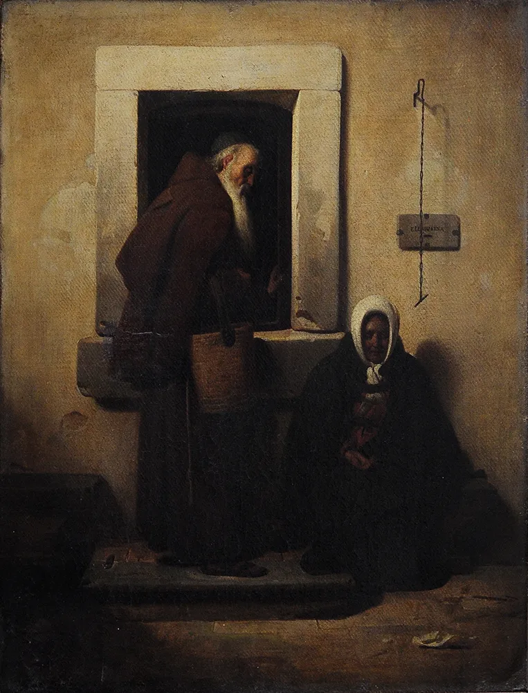 Monje y pordiosera