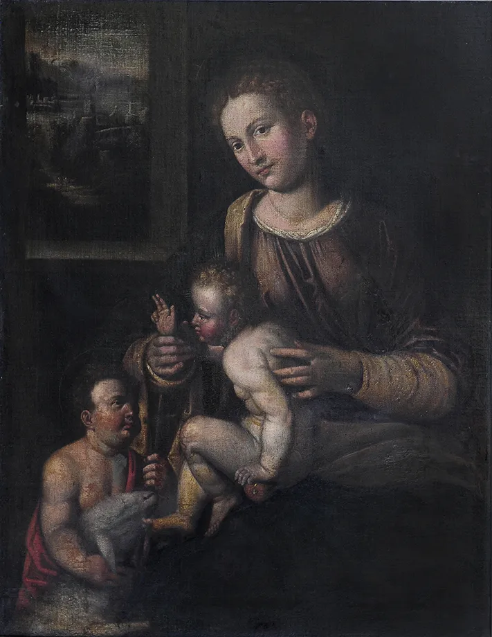Madonna con Cristo  y San Juan Bautista