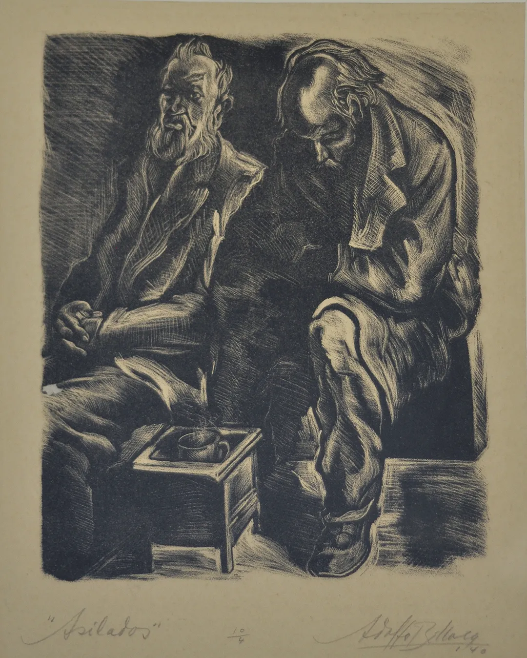 Inv. 2251 / Adolfo Bellocq / Asilados / MPBA