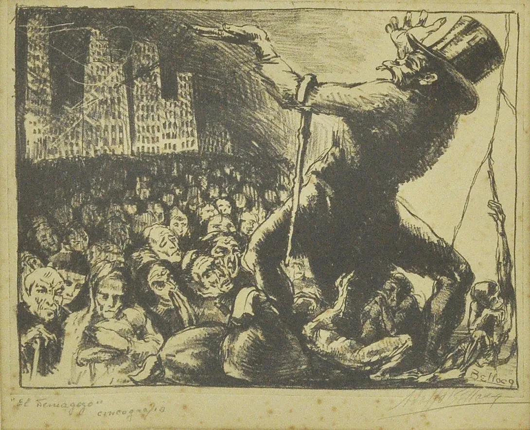 Inv. 2338 / Adolfo Bellocq / Demagogo / MPBA
