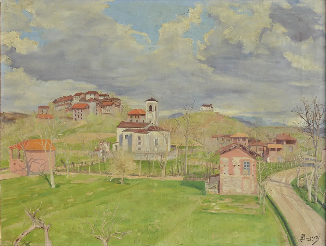 Inv. 88 / Faustino Brughetti / Mañana de primavera / MPBA