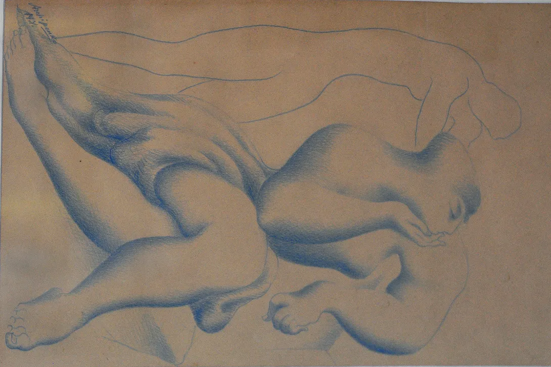 Inv. 1001 / Alexander Archipenko / Dibujo / MPBA