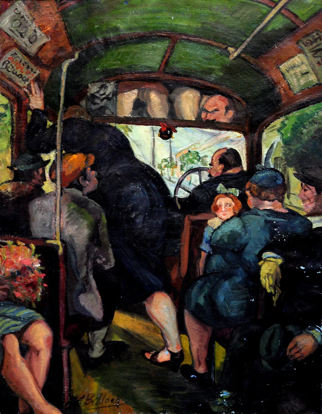 Inv. 2354 / Adolfo Bellocq / El colectivo / MPBA