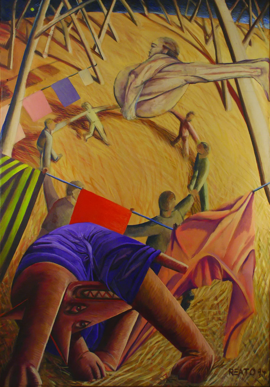Inv. 2977 / Emilio Reato / Yasí Yatere y los siete hermanitos jugando en el bosque
