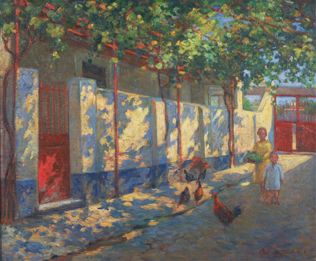 Inv. 496 / Alfredo Lazzari / El parral / MPBA