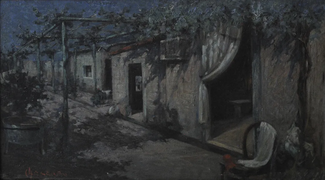 Inv. 716 / Alfredo Lazzari / Nocturno / MPBA