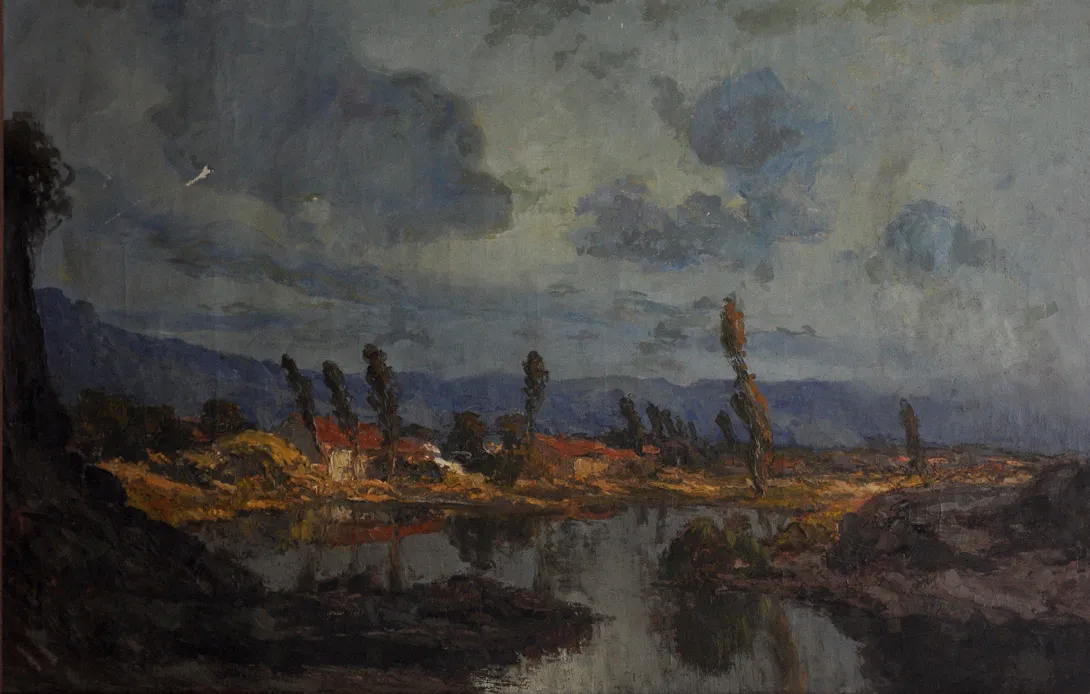 Inv. 1064 / Antonio Luis Pagneaux / Paisaje del Paraguay / MPBA