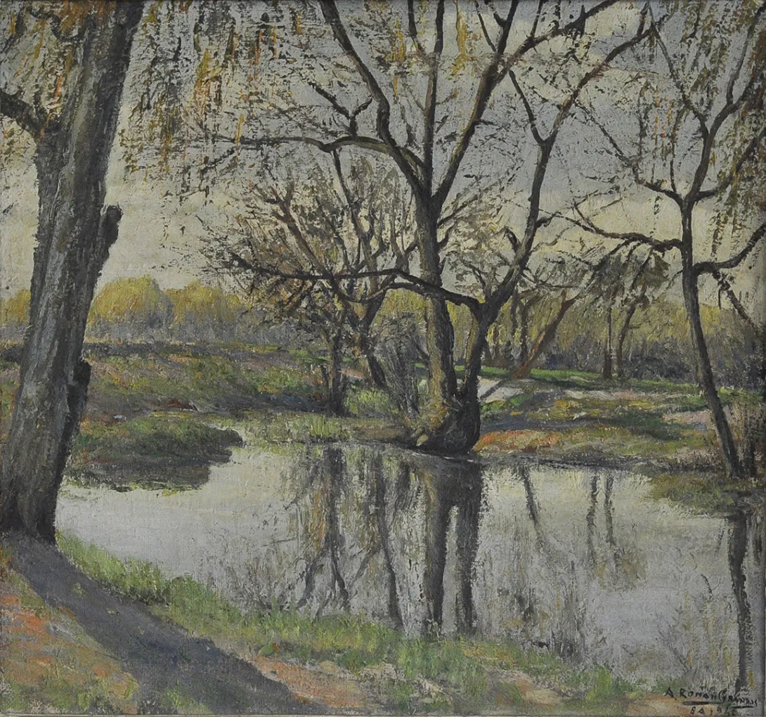 inv. 703 / Antonio Román Granados / Lagunita / MPBA 