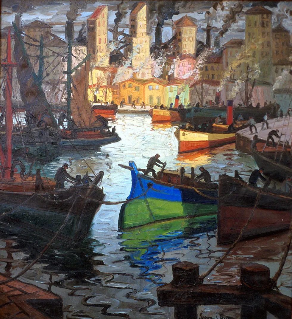 Inv. 1209 / Benito Quinquela Martín / Efecto del sol / MPBA