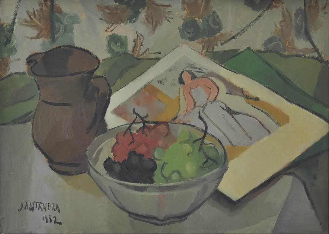 Inv. 1393 / Elsa Santanera / Uvas / MPBA