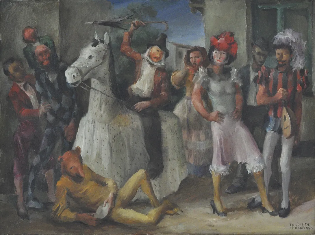 Inv. 801 / Enrique De Larrañaga / Comparsa / MPBA