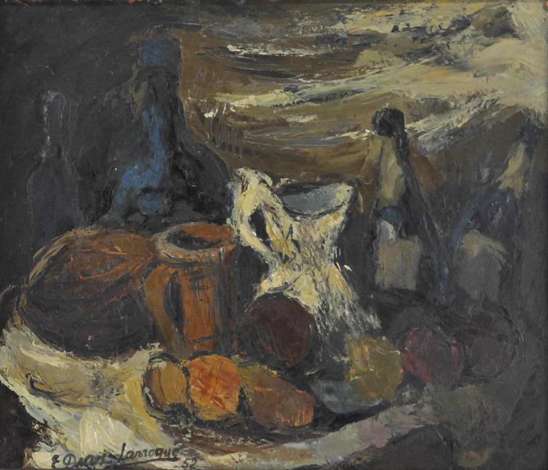 Inv. 1367 / Ernesto Díaz Larroque / Naturaleza muerta / MPBA