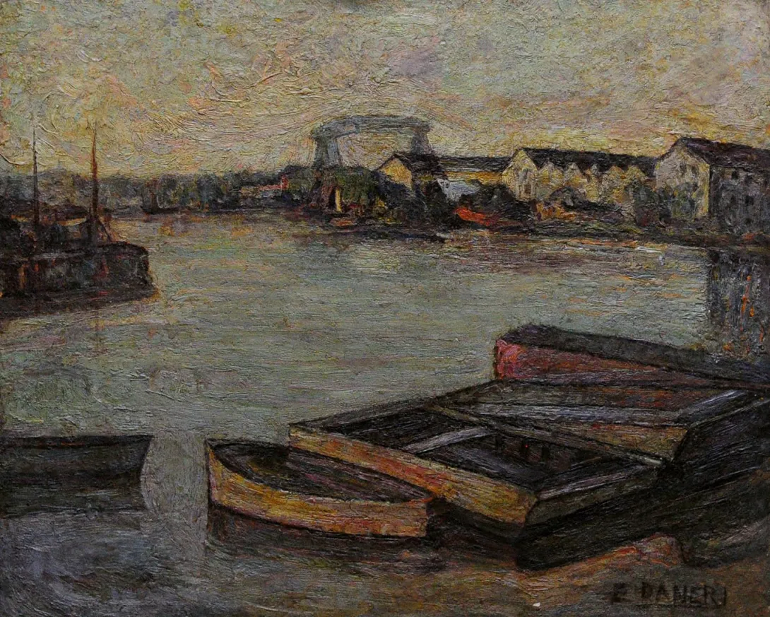 Inv. 457 / Eugenio Santiago Daneri / Motivo de La Boca / MPBA