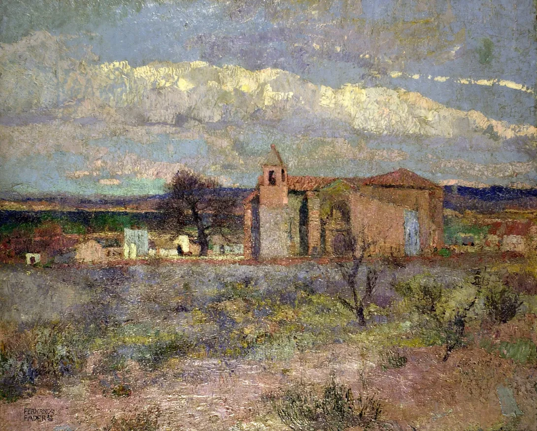 Inv. 1250 / Fernando Fader / Paisaje de ischillín / MPBA