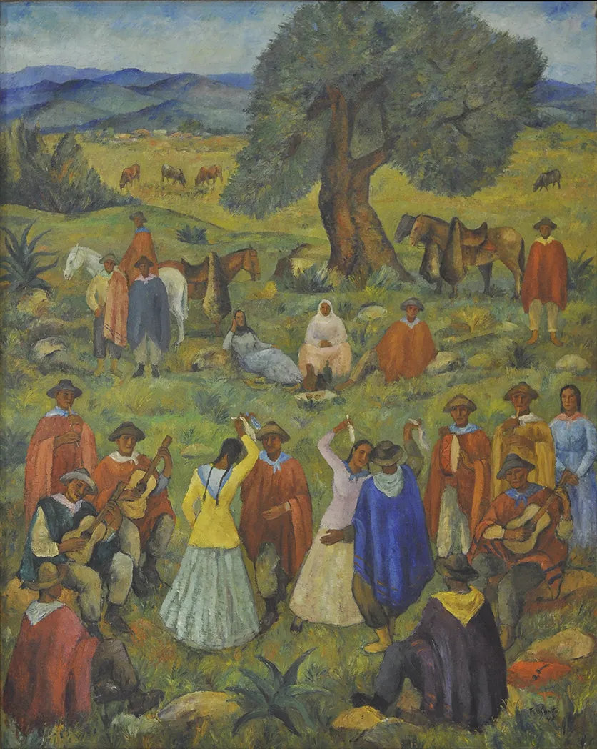 Inv. 1208 / Francisco De Santo / Bailecito en Salta / MPBA