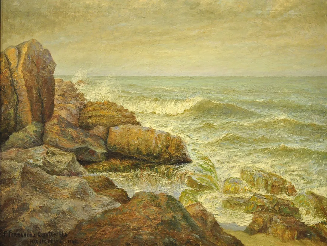 Inv. 831 / Francisco Fernández Quintanilla / Atardecer / MPBA
