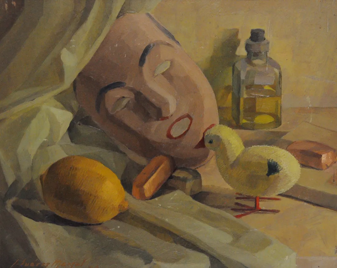 Inv. 682 / Julio Suárez Marzal / Cosas en amarillo / MPBA