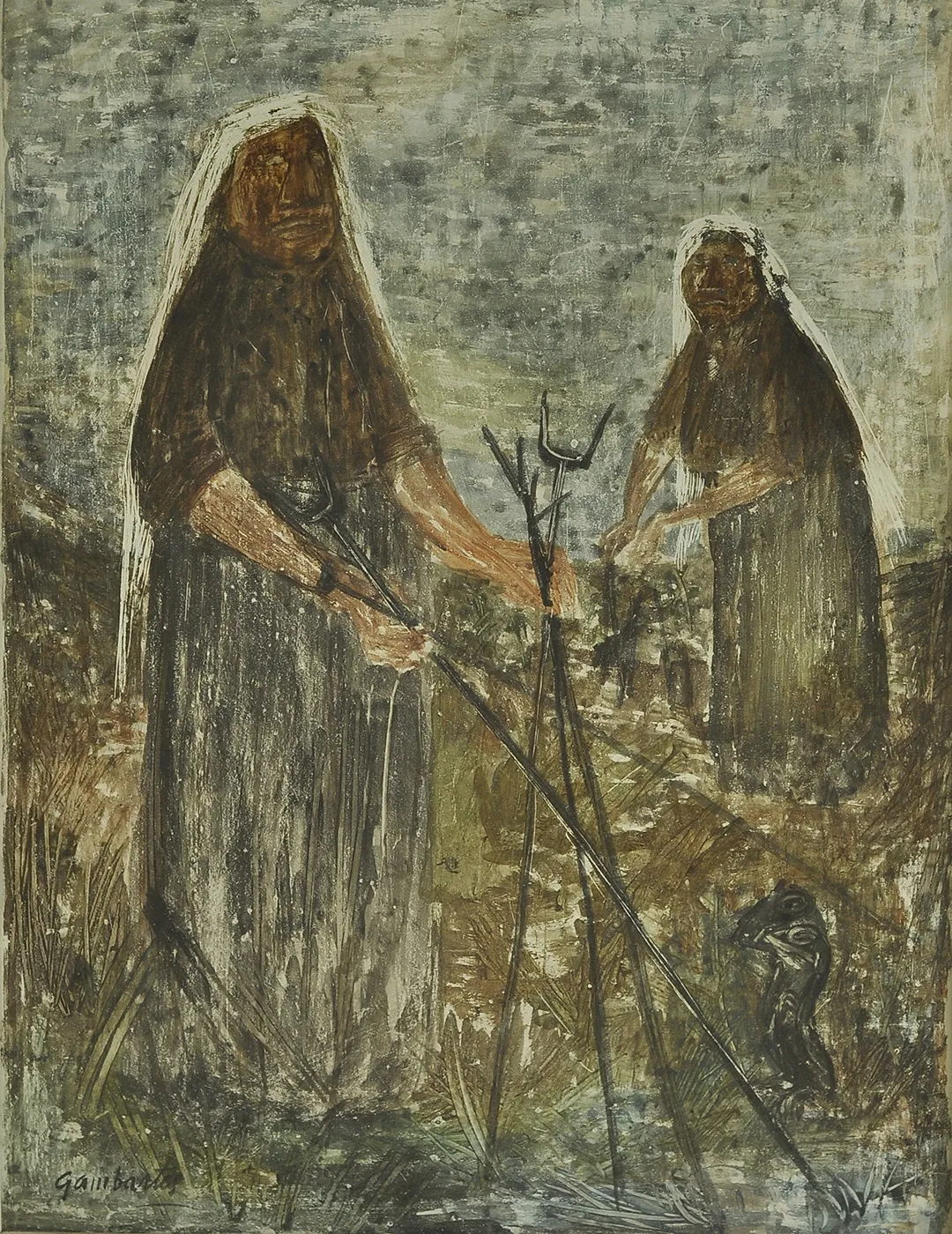 Inv. 1954 / Leónidas Gambartes / Conjuro de sapo / MPBA