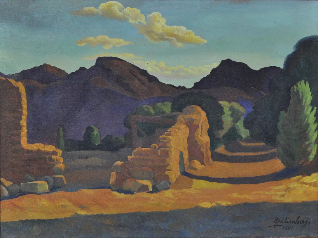 Inv. 770 / Lino Eneas Spilimbergo / Paisaje (Chilecito-La Rioja) / MPBA