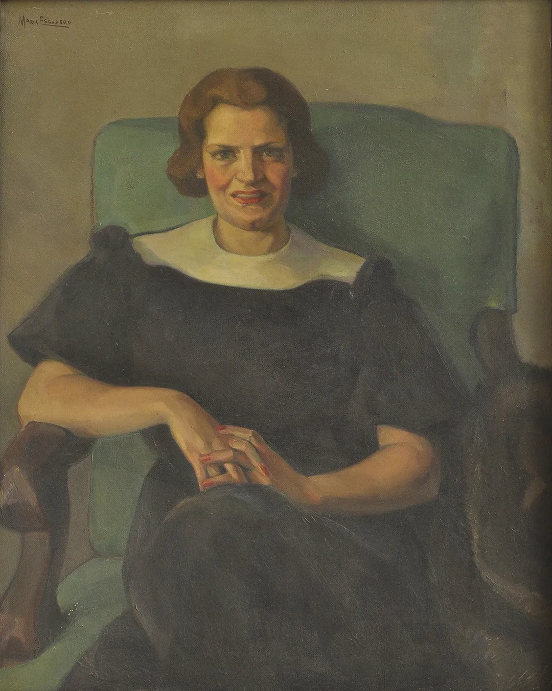 Inv. 711 / María Escudero / Retrato / MPBA