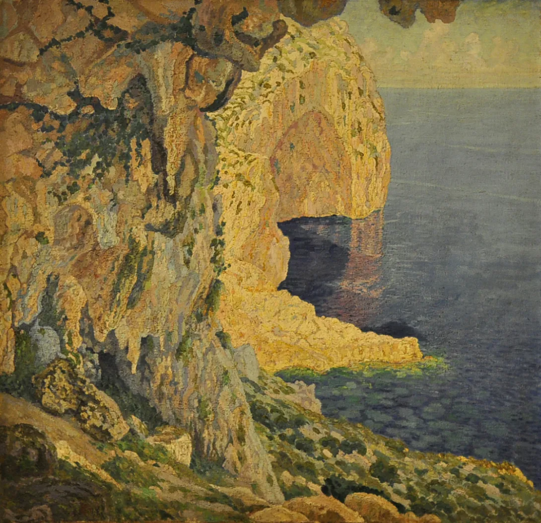 Inv. 866 / Octavio Pinto / La gruta azul (Mallorca) MPBA