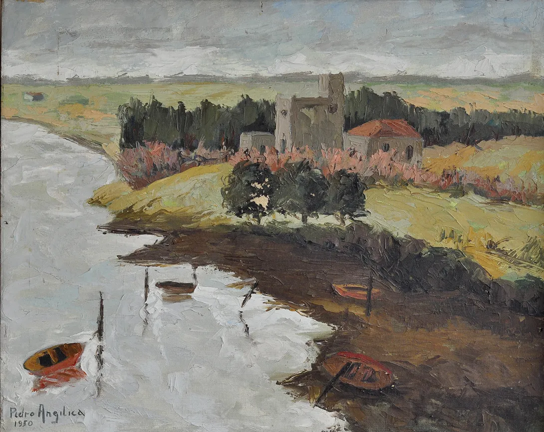 Inv. 1299 / Pedro Angilica / El asilo (Chascomús) / MPBA