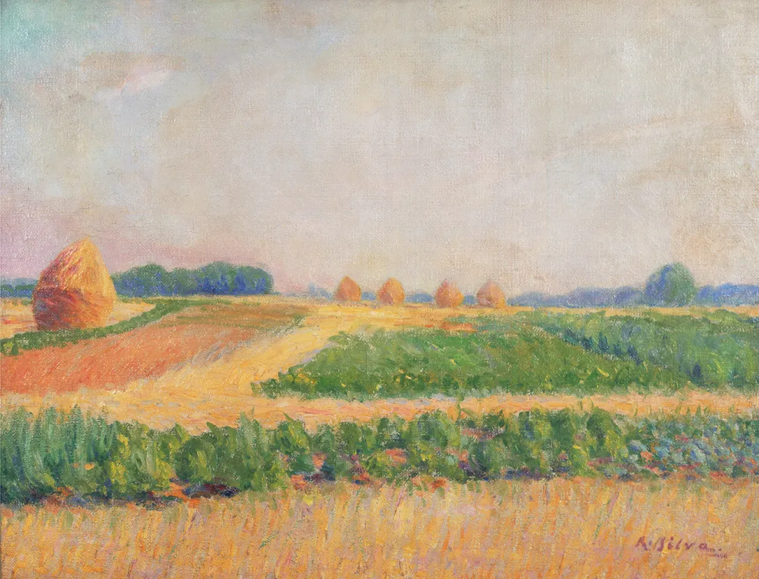 Inv. 571 / Ramón Silva / Parvas al sol / MPBA