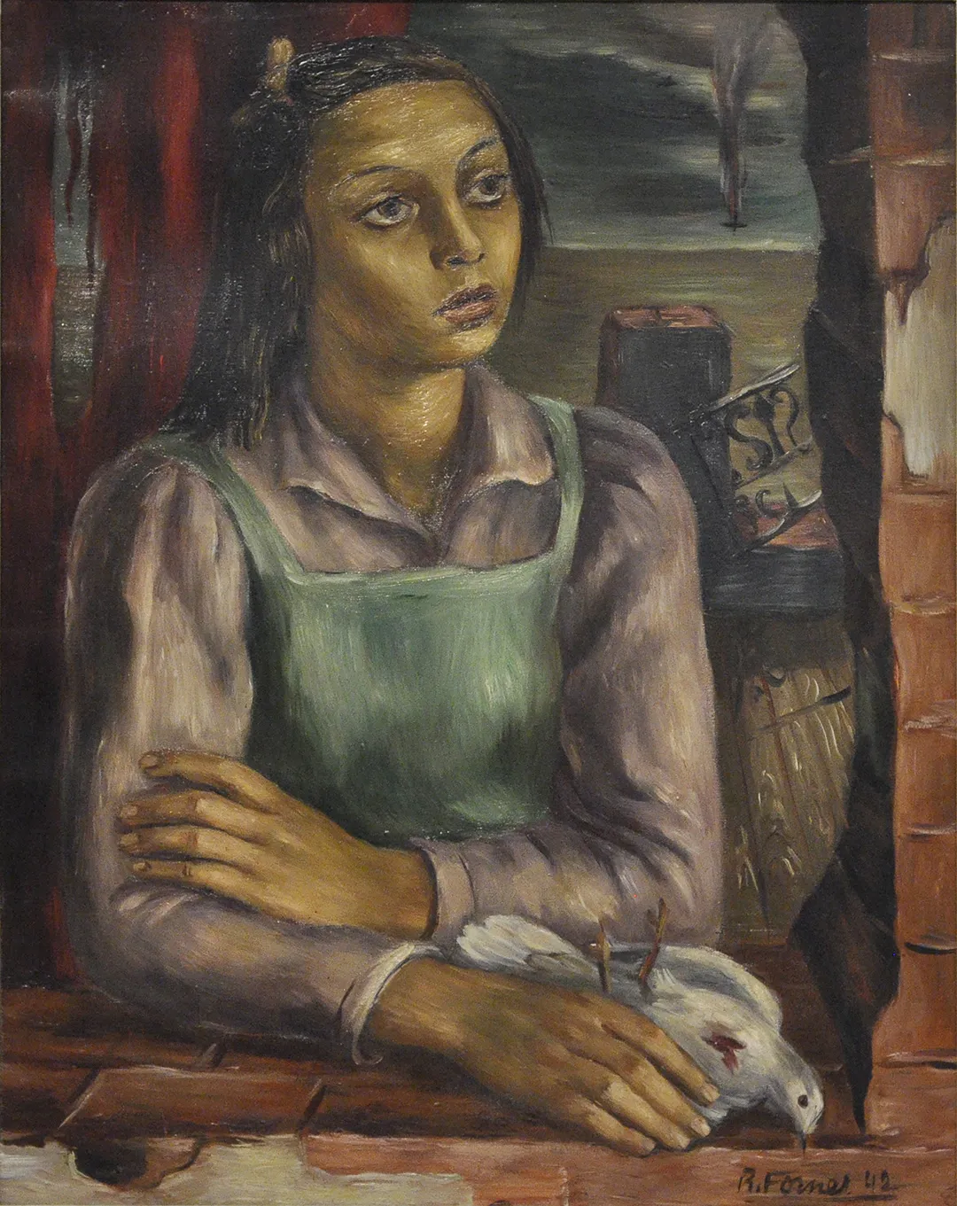 Inv. 853 / Raquel Forner / La paloma herida / MPBA