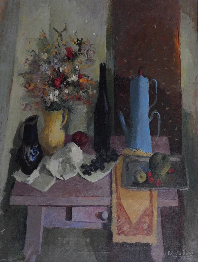 Inv. 1210 / Roberto Bernardo Fidel Rossi / La mesa violeta / MPBA